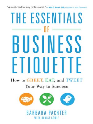 cover image of The Essentials of Business Etiquette